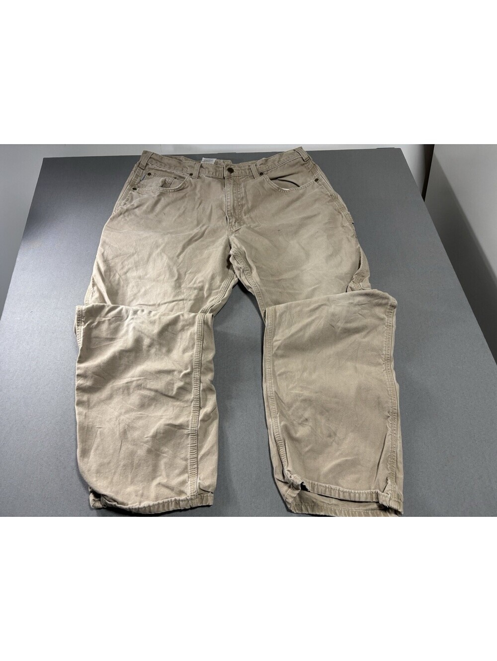 Carhartt Pants Men's 38x32 Beige Original Loose Fit Straight Casual